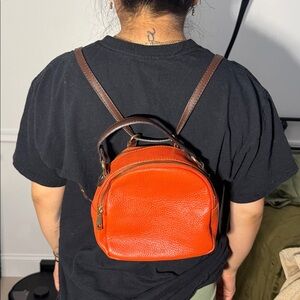 Red Leather Women's Bag